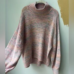 Gap pastel mock turtle neck sweater